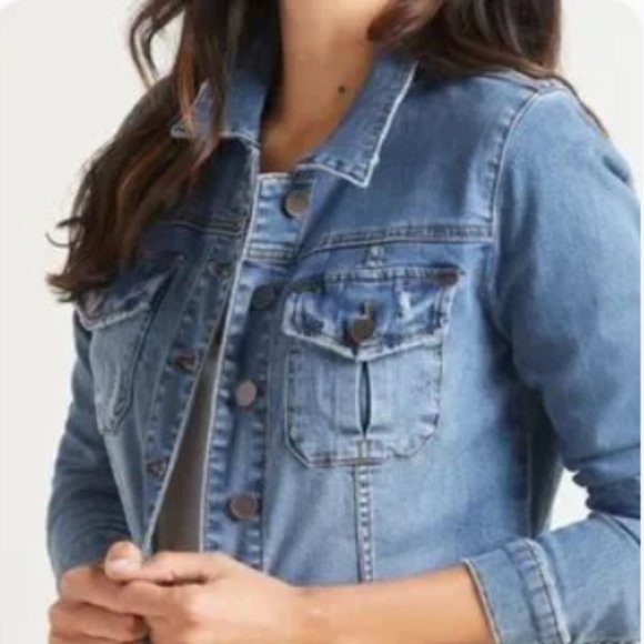 Kut From The Kloth Amelia Denim Jacket Sz s